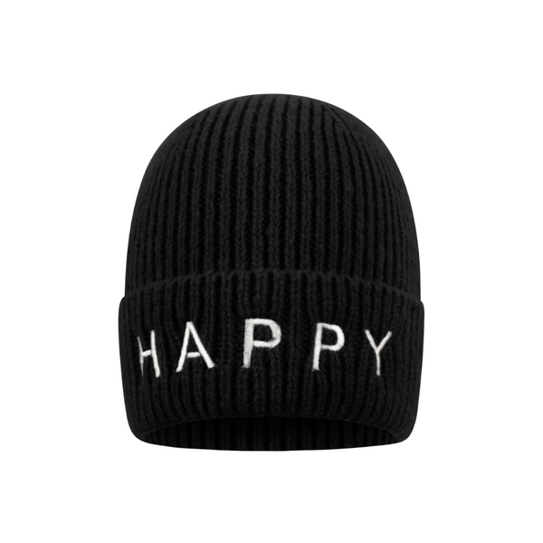 Muts Happy Zwart Wit