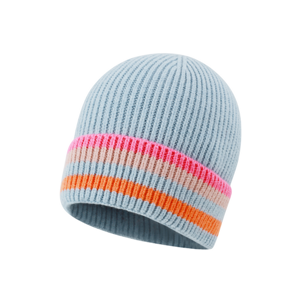 Muts Streepjes Licht Blauw