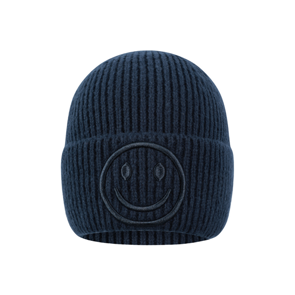 Muts Smiley Navy Blauw