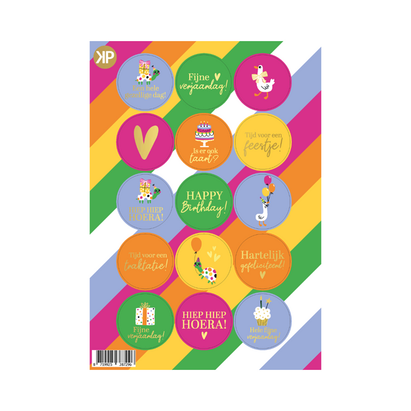 Stickervel Feest - 15 stickers