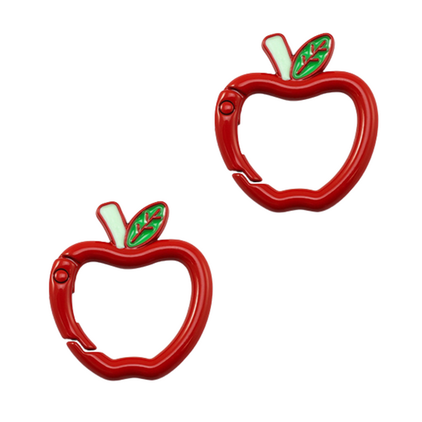 Sleutelhanger Ring Appel 31mm Rood - 1 Stuk