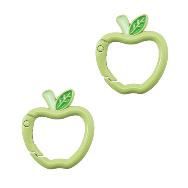 Sleutelhanger Ring Appel 31mm Groen - 1 Stuk