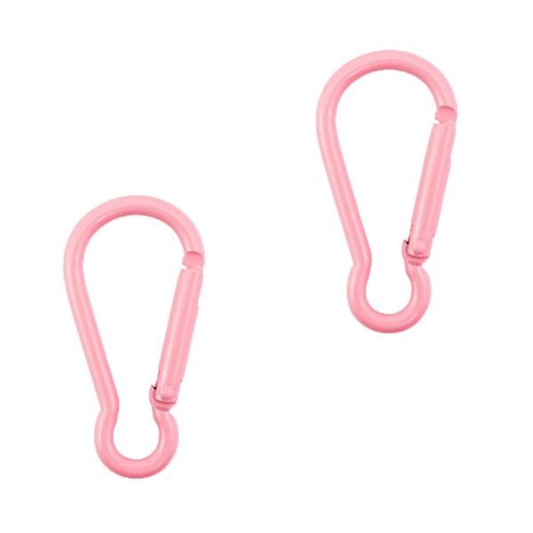 Sleutelhanger Karabijn haak 47mm Licht Roze - 1 Stuk
