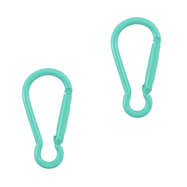 Sleutelhanger Karabijn haak 47mm Turquoise - 1 Stuk