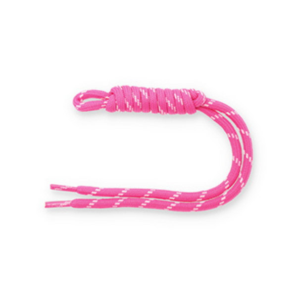 Hanger Paracord Roze Wit 26cm - 1 Stuk