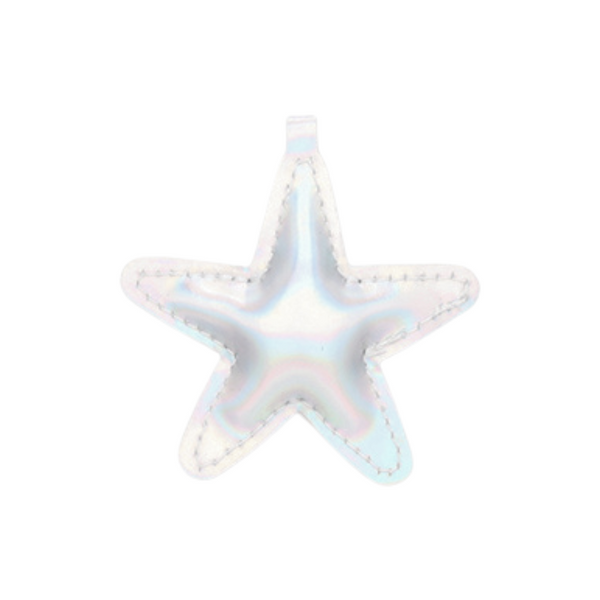Statement Hanger Zeester 7.3cm Holo Zilver - 1 Stuk