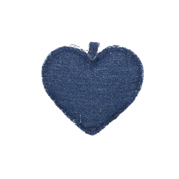 Statement Hanger Hart 6.5cm Denim - 1 Stuk