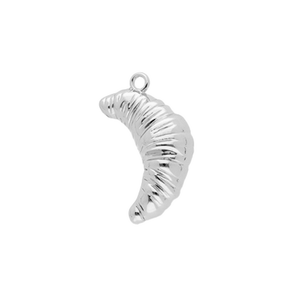 Statement Hanger Croissant 3.4cm Zilver - 1 Stuk