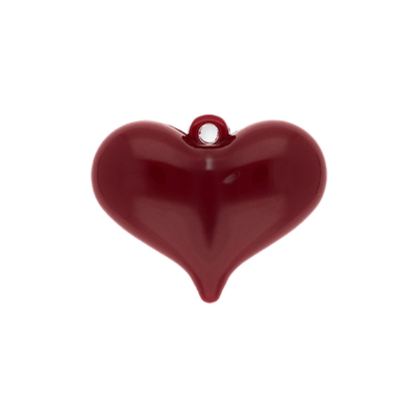 Statement Hanger Hart 3.5cm Burgundy Rood - 1 Stuk