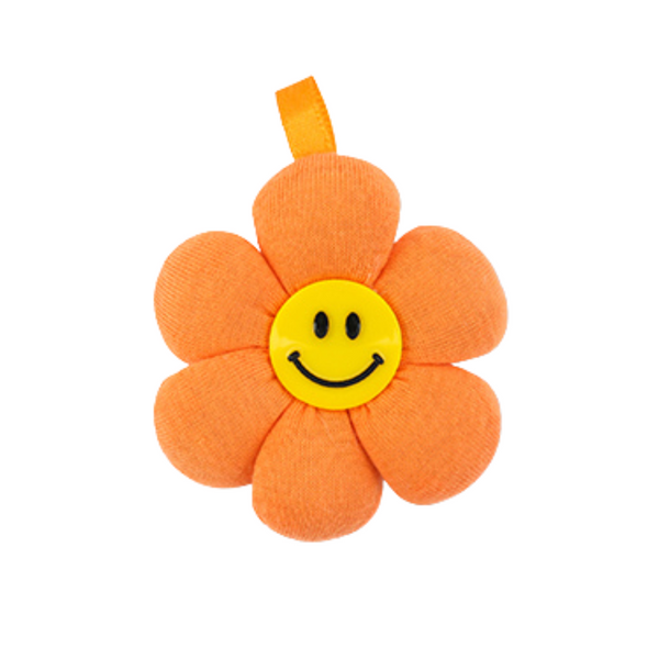 Statement Hanger Bloem Smiley 6.5cm Oranje - 1 Stuk