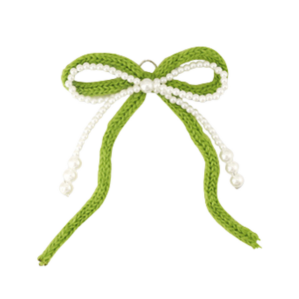 Statement Hanger Dubbele Strik 14cm Groen - 1 Stuk