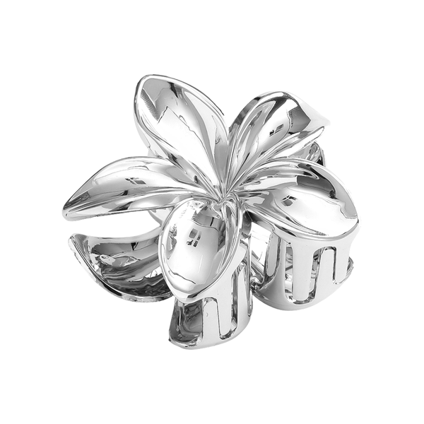 Haarclip Bloem Zilver