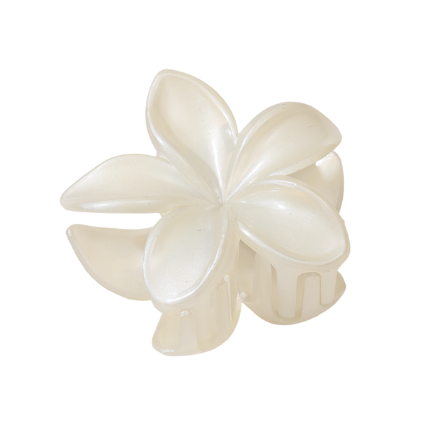 Haarclip Bloem Pearl Wit