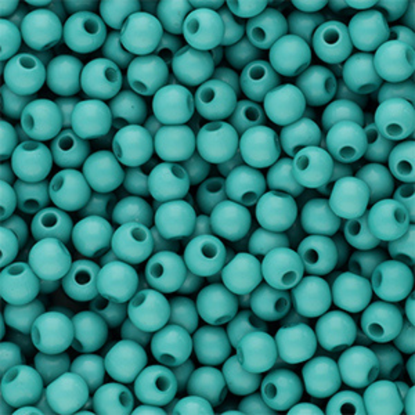 4mm Acryl kralen Shiny Petrol Groen - 100 stuks