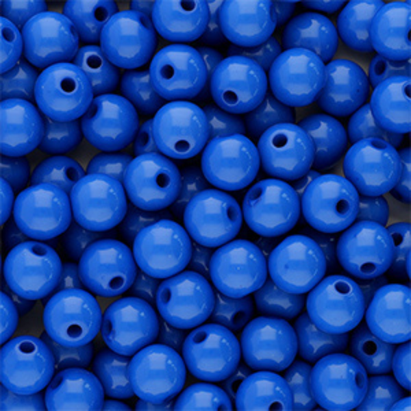 8mm Acryl kralen Shiny Blauw - 50 stuks