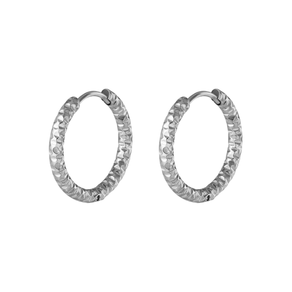 Oorbellen Hoop Texture