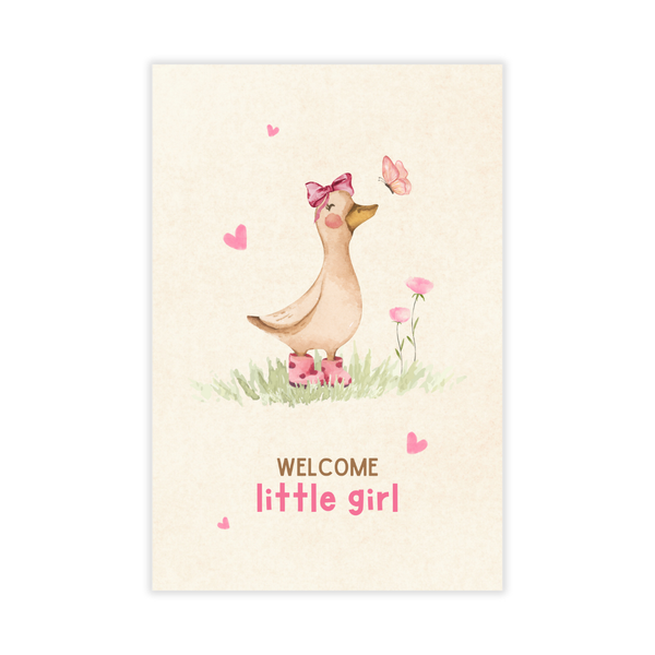 Kaartje Welcome Little Girl