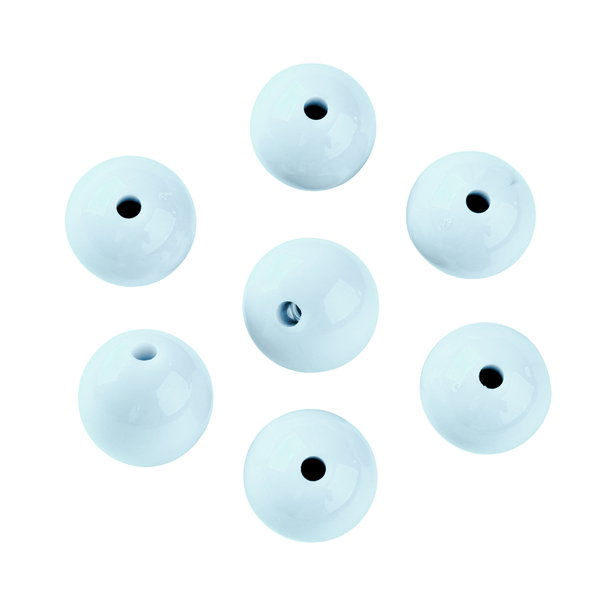15mm Acryl Kralen Pastel Blauw - 1 stuk