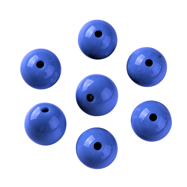 15mm Acryl Kralen Donker Blauw - 1 stuk