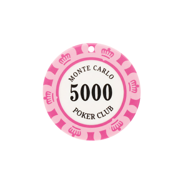 Statement Hanger Poker Munt 4cm Roze - 1 Stuk