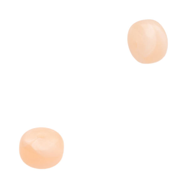 Acryl Kraal Disc Peach 9.5x14.5mm - 1 stuk