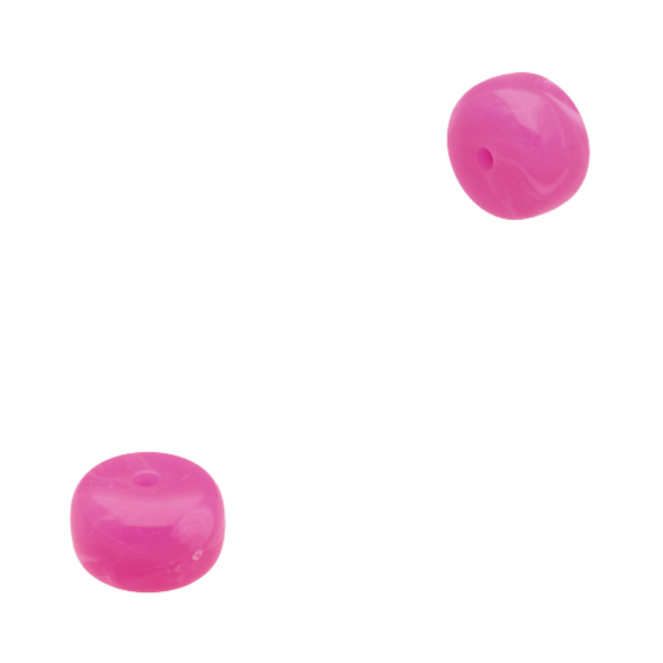Acryl Kraal Disc Roze 9.5x14.5mm - 1 stuk