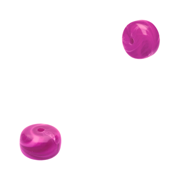 Acryl Kraal Disc Paars 9.5x14.5mm - 1 stuk