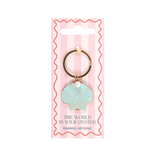 Sleutelhanger Blauwe Schelp