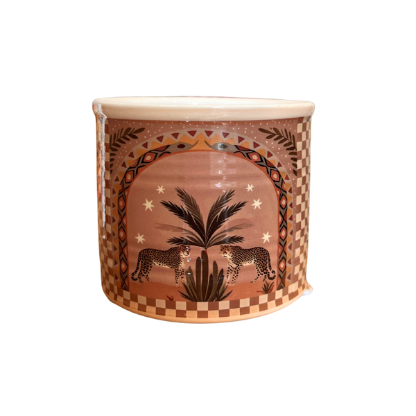 Potje Keramiek Bruin Luipaard