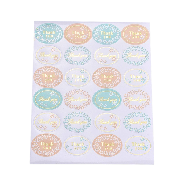 Stickervel Thank You  - 24 stickers