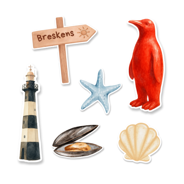Sticker Pack Breskens - 6 stickers