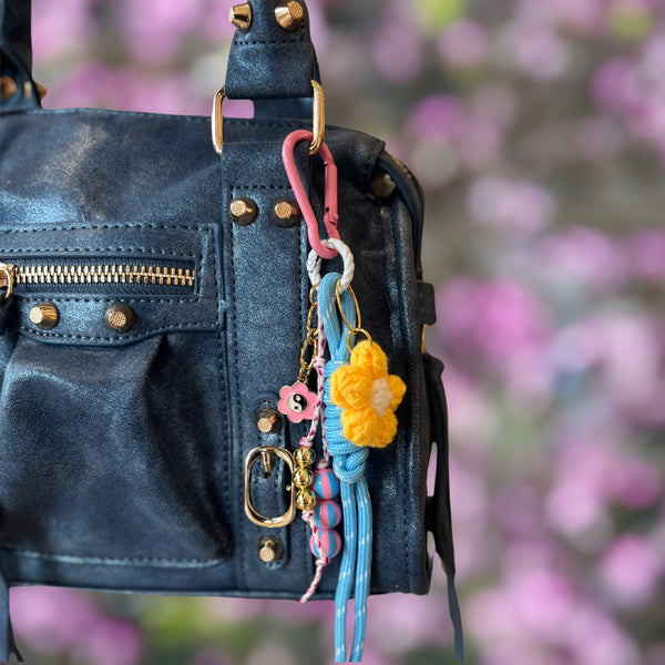 Sleutelhanger Ring Rond 20mm Wit Twist - 1 Stuk