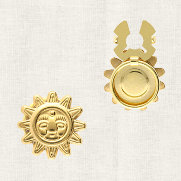 Button Covers Zon met Gezicht - Set van 2