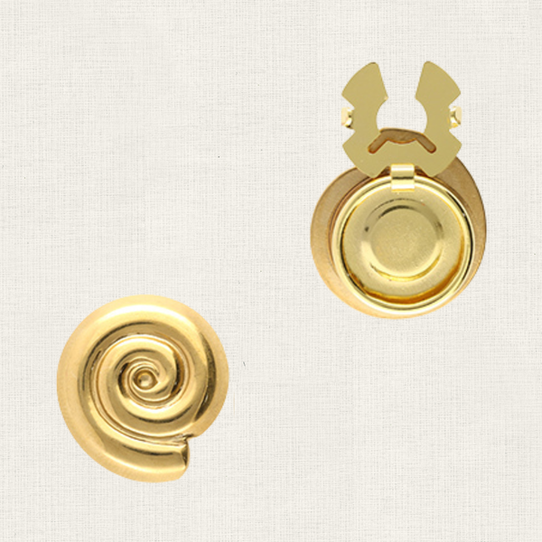 Button Covers Fossiel Schelp - Set van 2