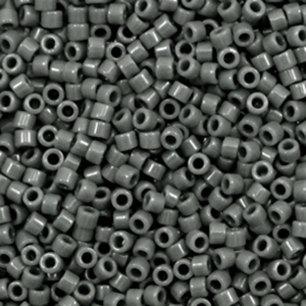 Miyuki Delica 11/0 Duracoat Opaque Dyed Charcoal Grey - 3 gram