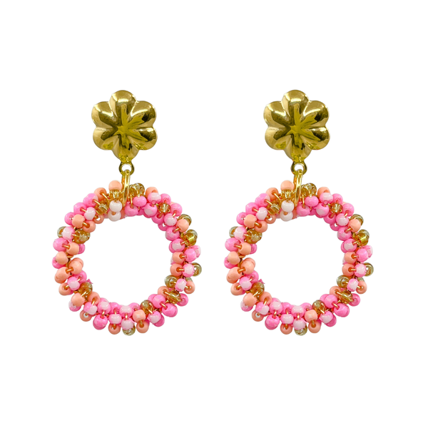 Oorbellen Stud Pink Blossom