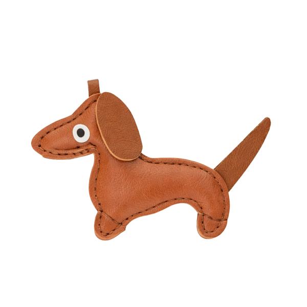 Statement Hanger Teckel 10cm Bruin - 1 Stuk