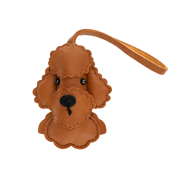 Statement Hanger Poedel Hond 7.5cm Bruin - 1 Stuk