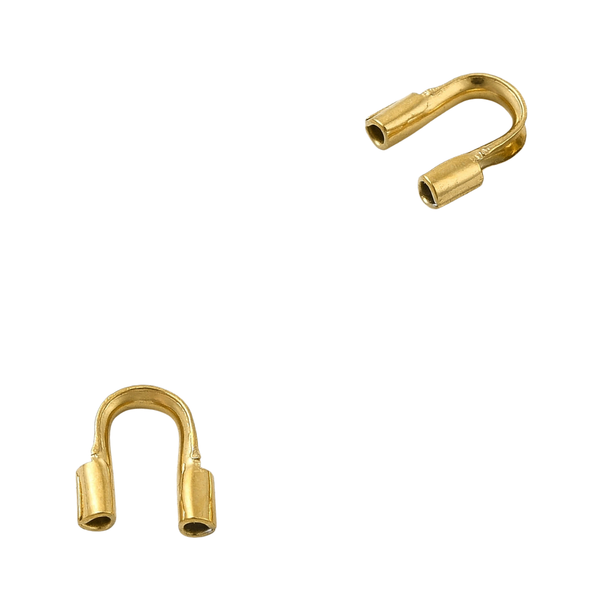Draadbeschermers (Stainless steel) 5x4.5mm Goud - 10 stuks