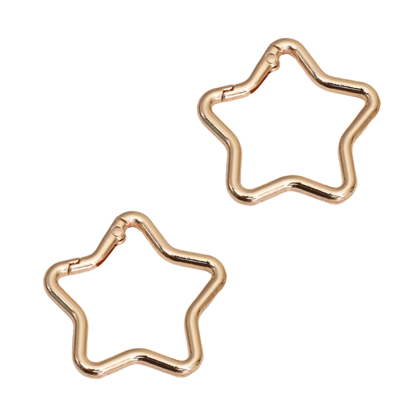 Sleutelhanger Ring Ster 42mm Goud - 1 Stuk