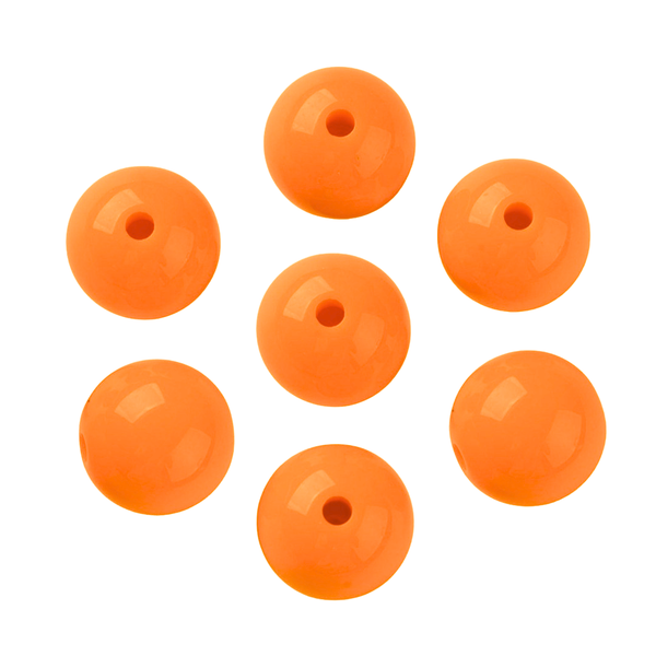 15mm Acryl Kralen Licht Oranje - 1 stuk