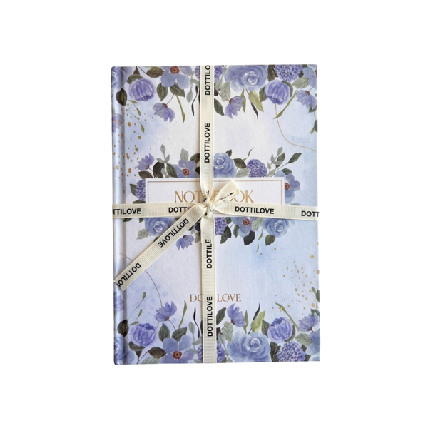 Bullet Journal Floral Blue