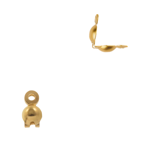 Kalotjes (Stainless steel) 6x3mm Goud - 10 stuks