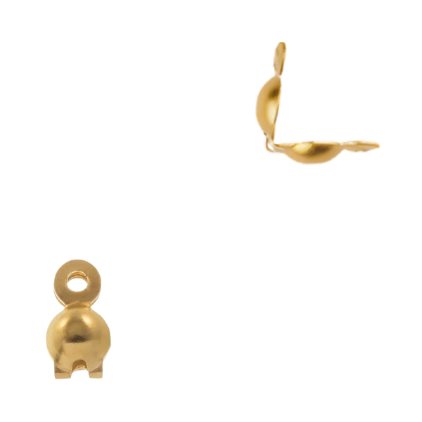 Kalotjes (Stainless steel) 8x4mm Goud - 10 stuks