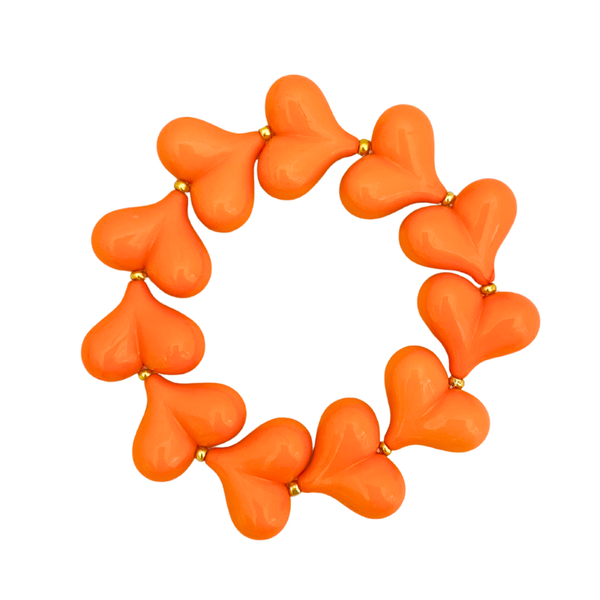 Armband Orange Hearts