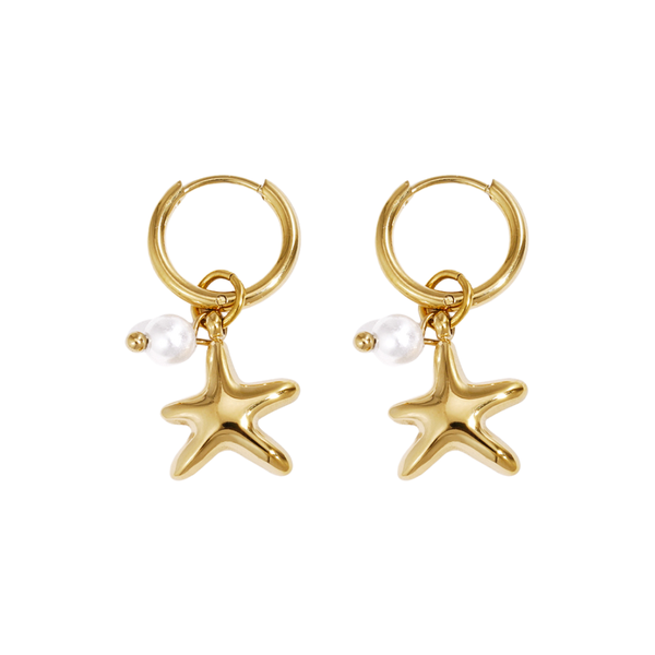 Oorbellen Hoop Little Starfish