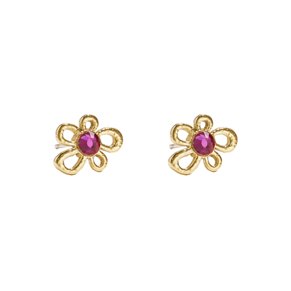 Oorbellen Stud Pink Bloom
