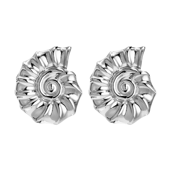 Oorbellen Stud Shell Swirl