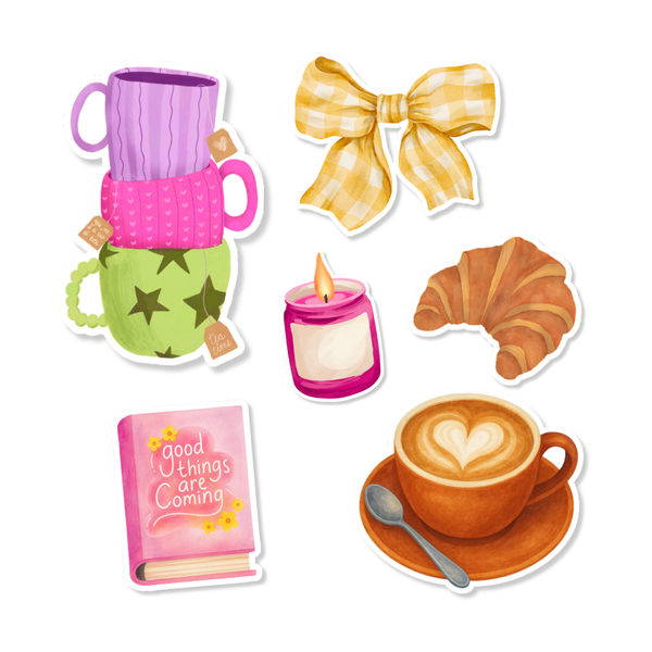 Sticker Pack Cozy Day - 6 stickers