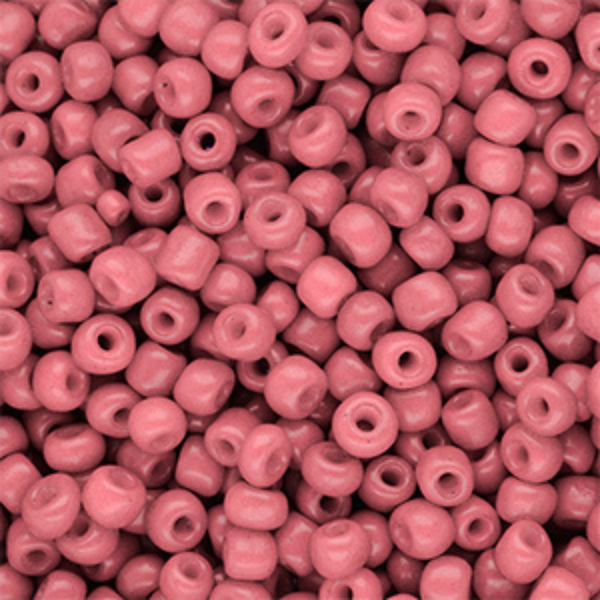 4mm Rocailles Salmon Pink - 15 gram